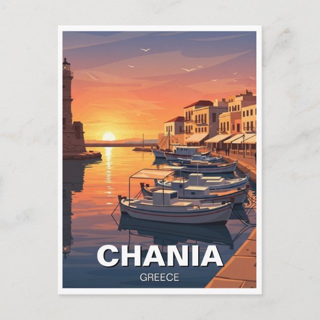 Carte Postale Chania Greece Travel (Devant)