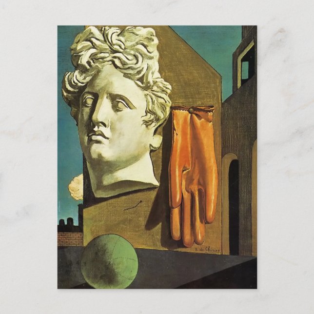 Carte Postale Chanson d'amour de De Chirico (Devant)