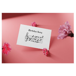 Carte Postale Chanson d'anniversaire d'oiseau, personnalisable