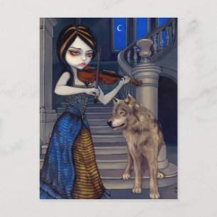 Carte postale "Chanson de loup"