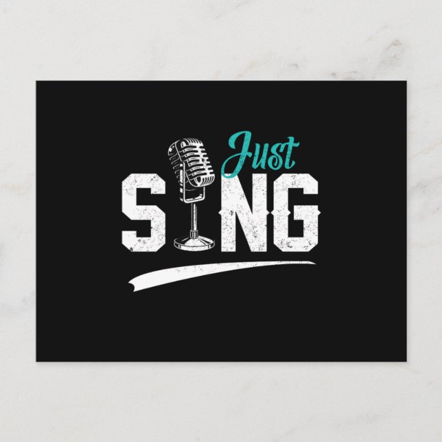 Carte Postale Chant Chorale Chanteur Musicien Chanter Musique Ca (Devant)