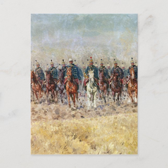 Carte Postale Chant du cygne des hussards, 1931 (Devant)