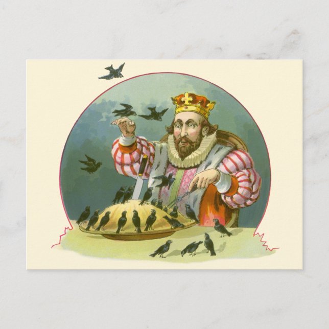 Carte Postale Chanter une chanson de Sixpence, rime Vintage de N (Devant)
