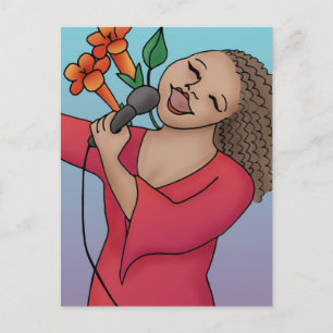 Carte Postale Chanteur de trompette