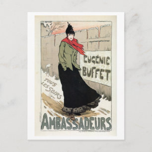 Carte Postale Chanteuse française vintage Eugénie Buffet