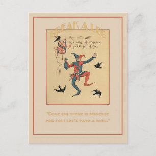 Carte Postale Chantez une chanson de Sixpence Good Luck Postcard