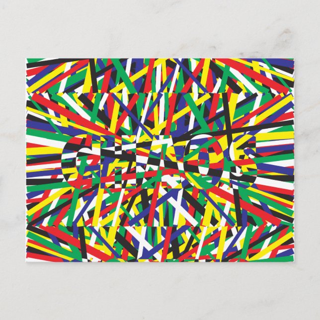 Carte Postale Chaos, dans les primaires (Devant)