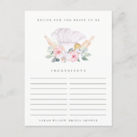 Chapeau de Chef Blush Fleur Demande de Recette Ent