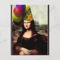 Chapeau de fête d'anniversaire de Mona Lisa