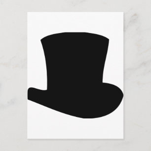 Carte Postale chapeau noir cirque magicien