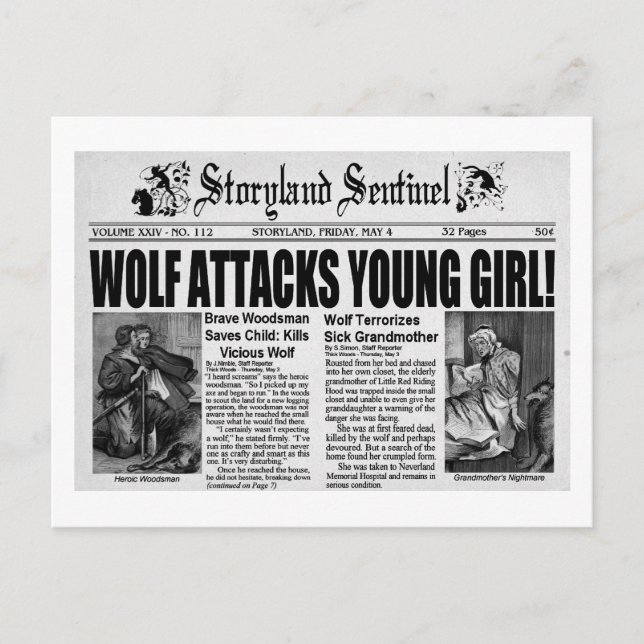 Carte Postale Chapeau rouge (Devant)