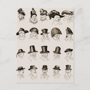 Carte Postale Chapeaux Anciens