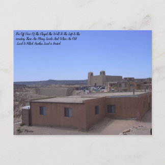 Carte Postale Chapelle Pueblo Avec Cimetière À Gauche