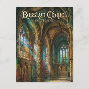 Carte Postale Chapelle Rosslyn Écosse