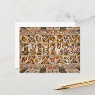 Carte Postale Chapelle Sixtine Plafond par Michel-Ange