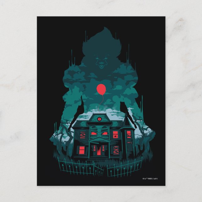 Carte Postale Chapitre 2 | Pennywise et la maison (Devant)