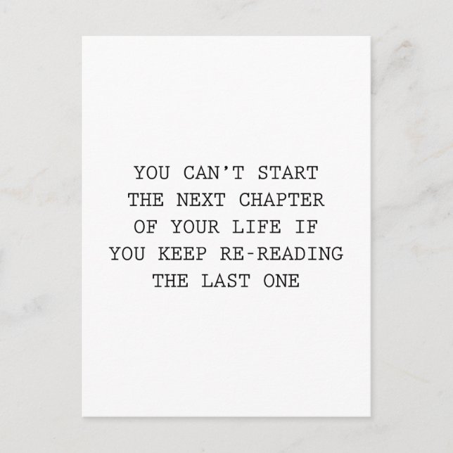 Carte Postale Chapitre Suivant De Votre Vie (Devant)