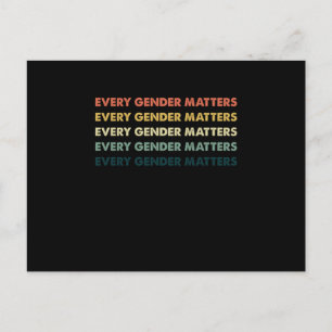 Carte Postale Chaque égalité de genre Justice sociale Droits de 
