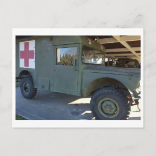 Carte Postale Char militaire camouflage du désert 