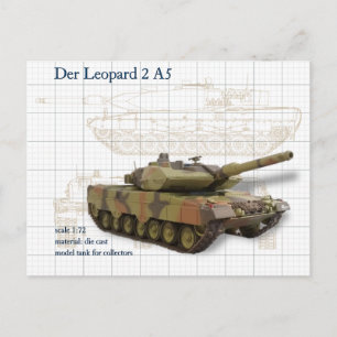 Carte Postale Char modèle Leopard 2 A5