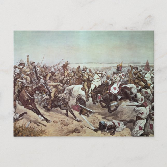 Carte Postale Charge des 21e Lancers à Omdurman 2 (Devant)