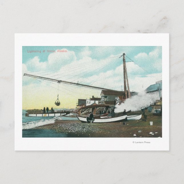 Carte Postale Chargement de la nacelle pour SeaNome, AK (Devant)