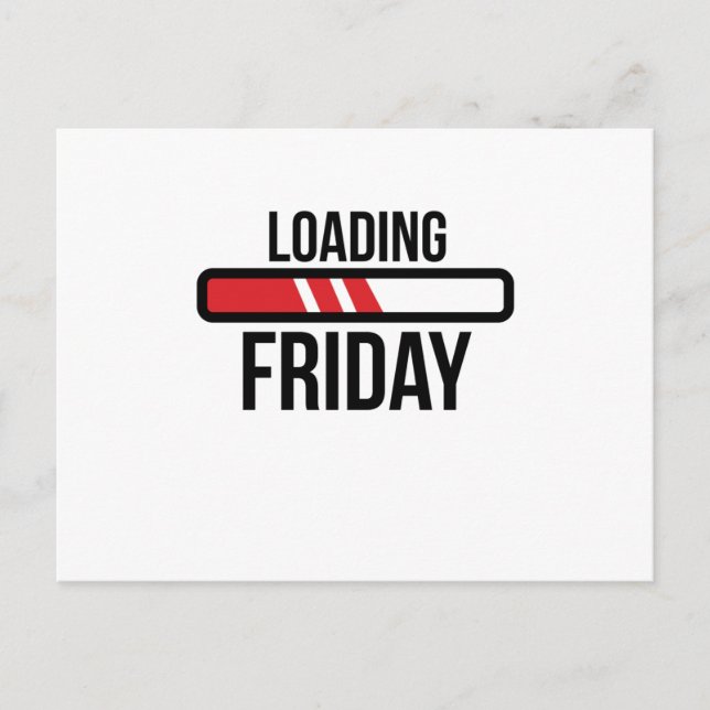 Carte Postale Chargement vendredi (Devant)