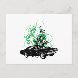 Carte Postale Chargeur Dodge 1969 R/T SE