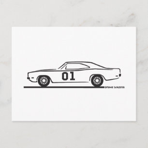 Carte Postale Chargeur général de Dodge 1969 Lee