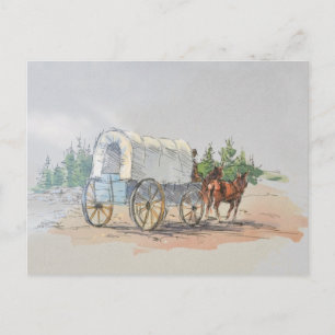 Carte Postale CHARIOT COUVERT par SHARON SHARPE