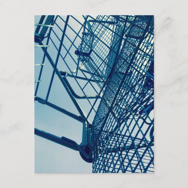 Carte Postale chariot d'art urbain empilé (Devant)