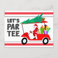Chariot de golf avec Santa Claus Let Par Tee Golfe