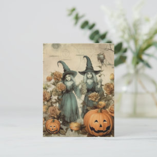 Carte Postale Chariot Halloween vintage (6)