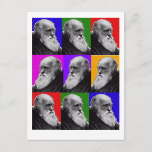 Carte Postale Charles Darwin POP ART T-shirt et cadeaux