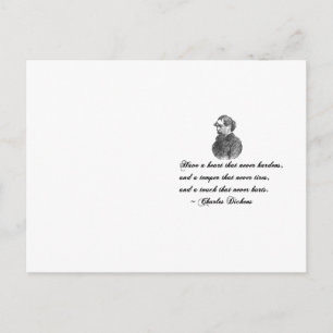 Carte Postale Charles Dickens Notre ami mutuel citation