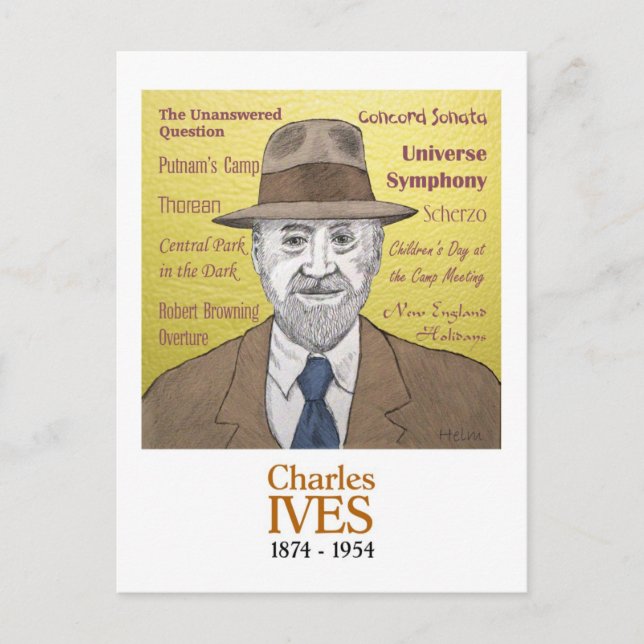 Carte Postale Charles Ives (Devant)