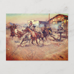 Carte Postale Charles Marion Russell – Fumée d'un .45