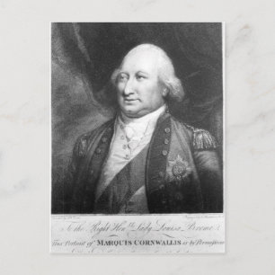 Carte Postale Charles, marquis de Cornwallis, 1799