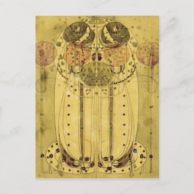 Carte Postale Charles Rennie Mackintosh - La Wassail (Devant)