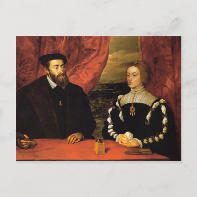Carte Postale Charles V, Empress Isabella par Peter Rubens (Devant)