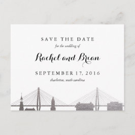 Carte postale Charleston Caroline du Sud Faux Arge