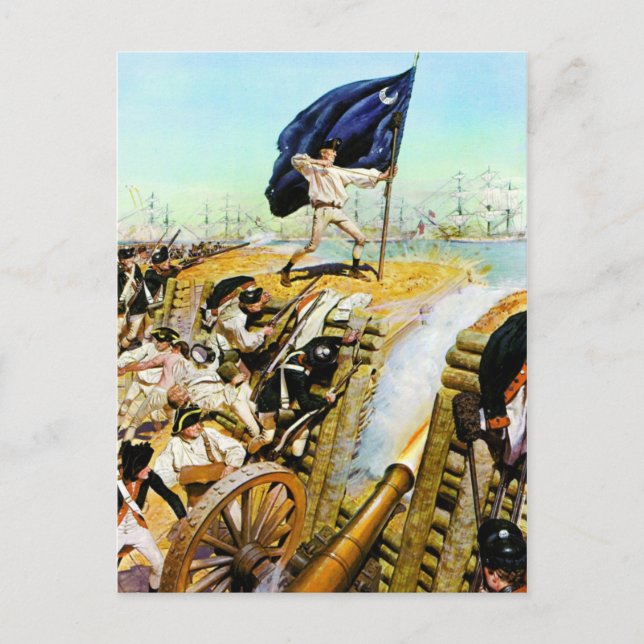 Carte Postale Charleston, Caroline du Sud Juin 1776 (Devant)