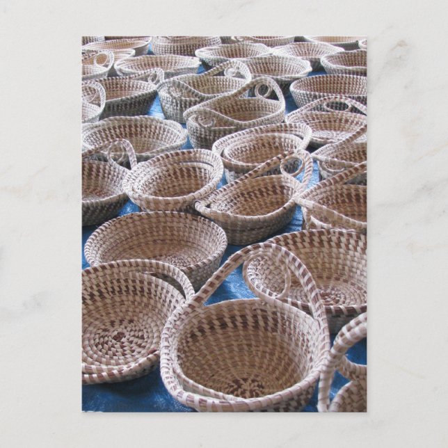 Carte postale Charleston SC Sweetgrass Paniers (Devant)