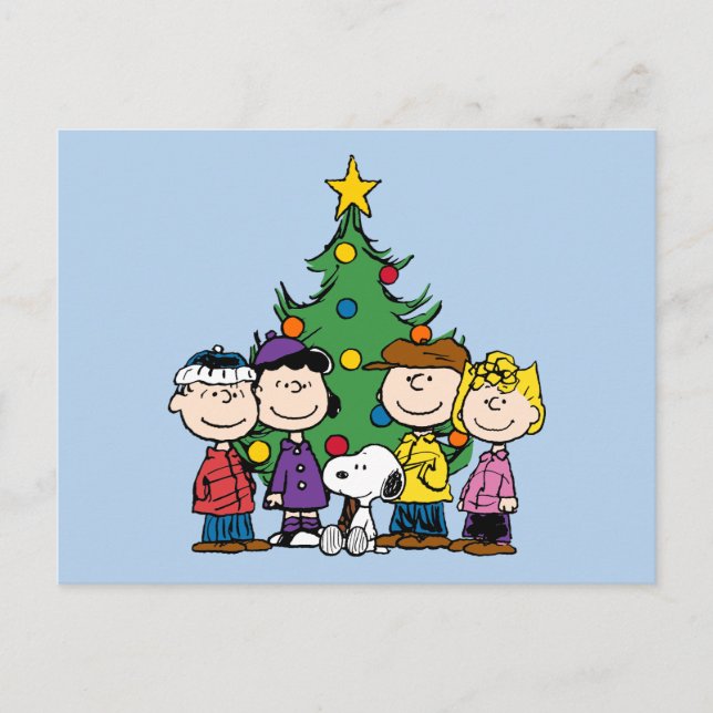 Carte Postale Charlie Brown et amis personnalisés (Devant)