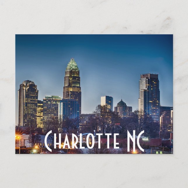 Carte Postale Charlotte NC (Devant)