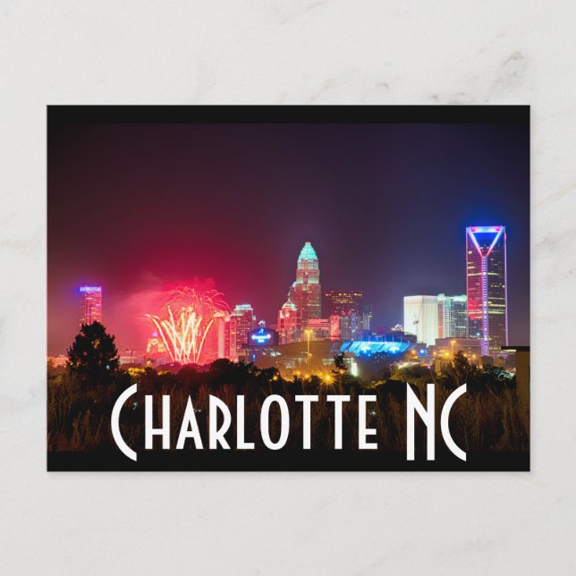 Carte Postale Charlotte NC (Devant)