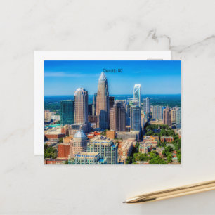 Carte Postale Charlotte, NC photo de la ligne aérienne