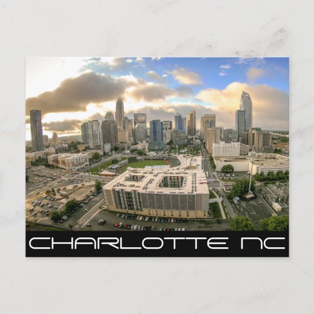 Carte Postale Charlotte NC -QUEEN CITY (Devant)