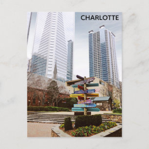 Carte Postale Charlotte North Carolina City Park Skyline Travel