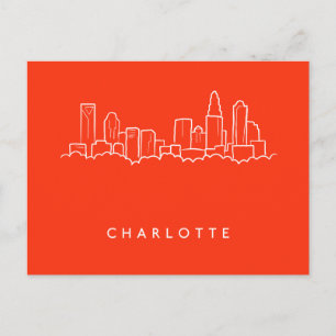 Carte Postale Charlotte, North Carolina City Skyline